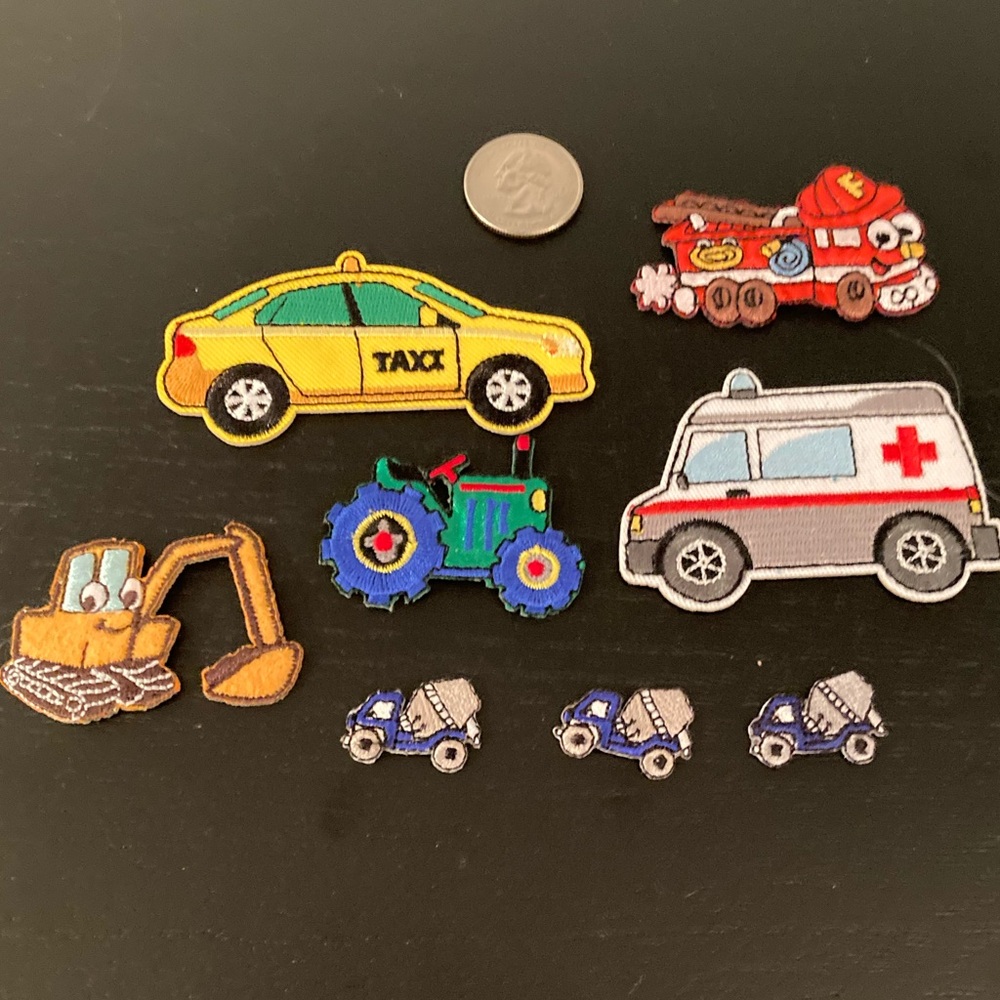 🔹NWOT🔹cars and trucks iron on patch bundle